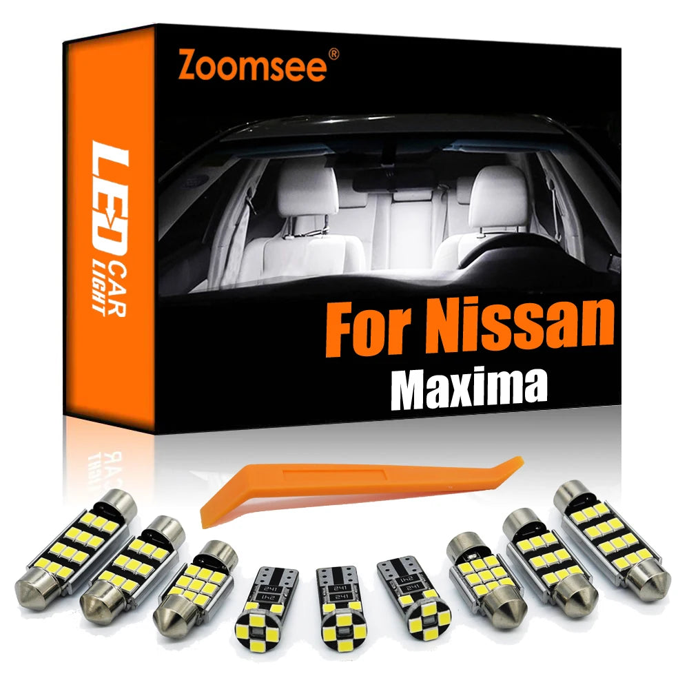 LED Interior Light Kit for Nissan Maxima PU11 J30 A32 A33 A34 A35 A36 1984-2016 - Canbus Dome Map Door Trunk Bulbs | ...