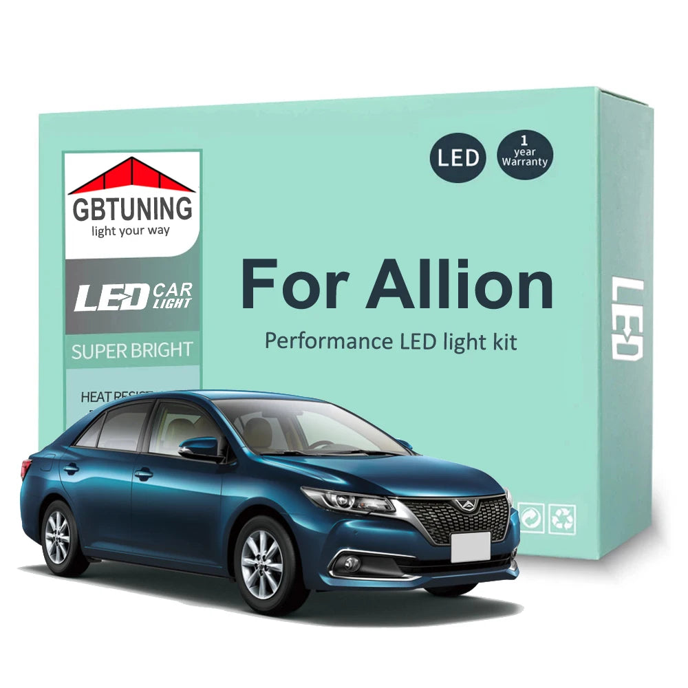 LED Interior Light Kit for Toyota Allion Premio T24 T26 240 260 T240 T260 2001-2015 - Canbus Dome Map Door Trunk Bulb...