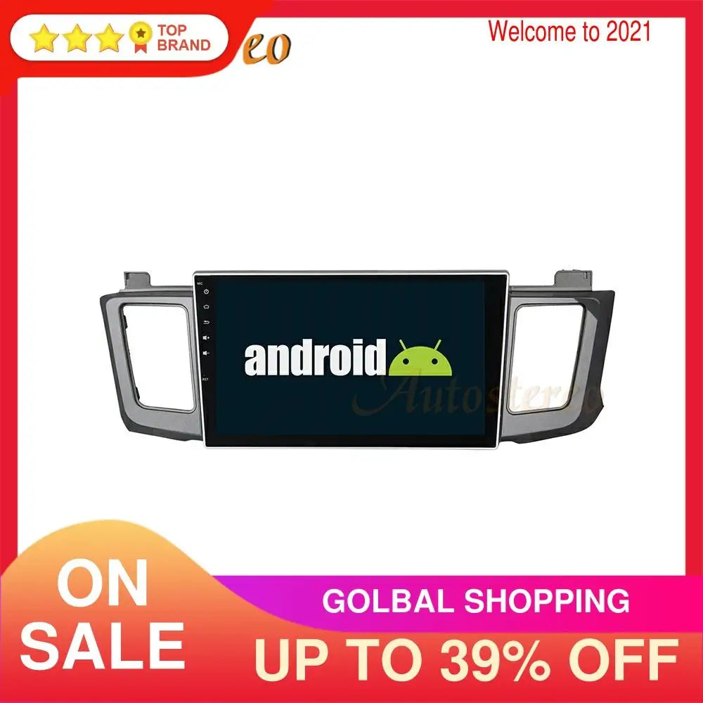 For Toyota RAV4 2012 2013 14-2018 Android 14 Carplay Car GPS Navigation Car Multimedia Pla