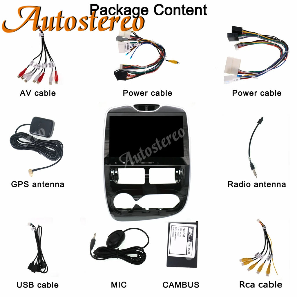 DSP Android 13.0 Car No DVD Player GPS Navigation For Renault Clio 2013-2018 Radio Recorde