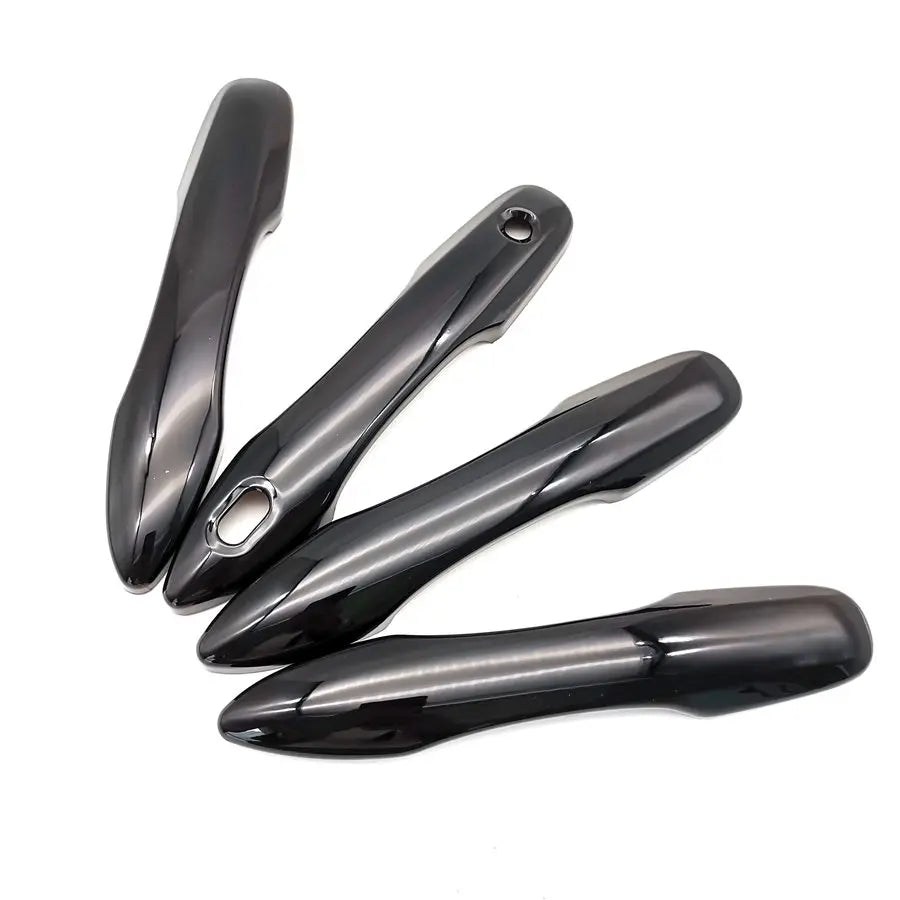 Side Door Handle Cover Trim ABS Gloss Black For 2018-2019 Toyota Camry XV70