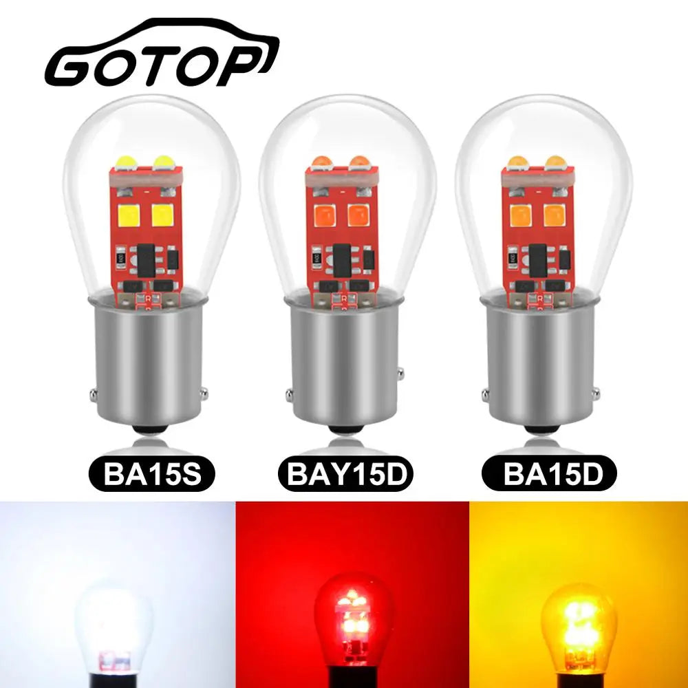 1156 BA15S P21W Led Bulb 1157 BAY15D P21/5W Led 6SMD S35 Chips BA15D BAU15S PY21W 800LM Ca