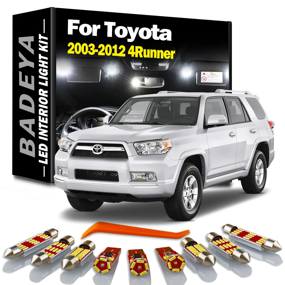 15-Piece LED Interior Light Kit for Toyota 2003-2008 - Canbus Error-Free Interior Bulbs
