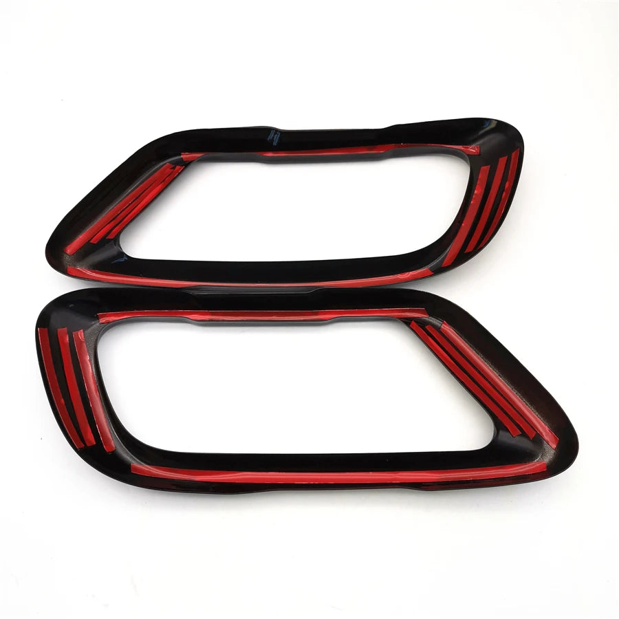 Pair Exhaust Pipe Cover Stickers For BMW X5 G05 X7 G07 2019-21 M Sports Version