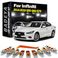 14-Piece LED Interior Light Kit for Infiniti Q70 Q50 Q60 2016-2019 - Canbus Error-Free Interior Bulbs