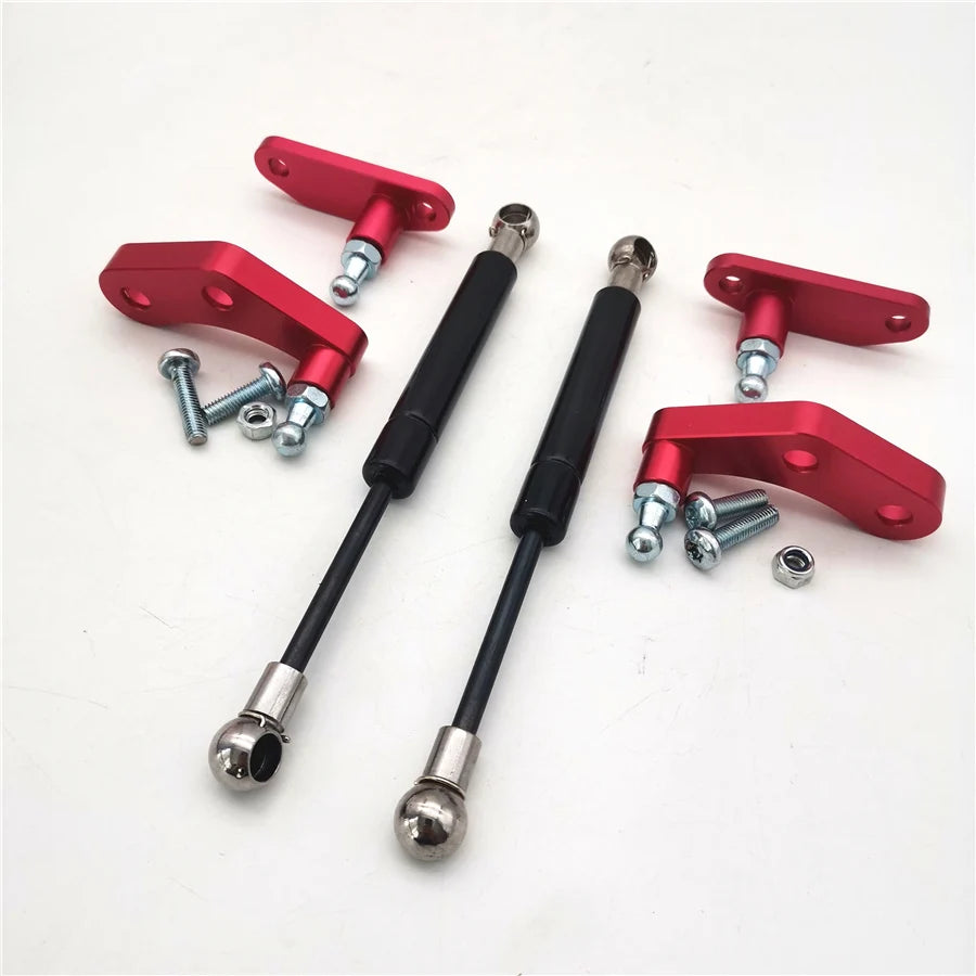 For Can-Am Maverick X3 2017-2020 Black & Red Aluminum Anodized Door Opener Kits