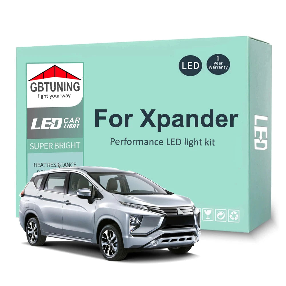 5-Piece LED Interior Light Kit for Mitsubishi Xpander - Canbus Error-Free Bulbs | AUTOKITSHOP