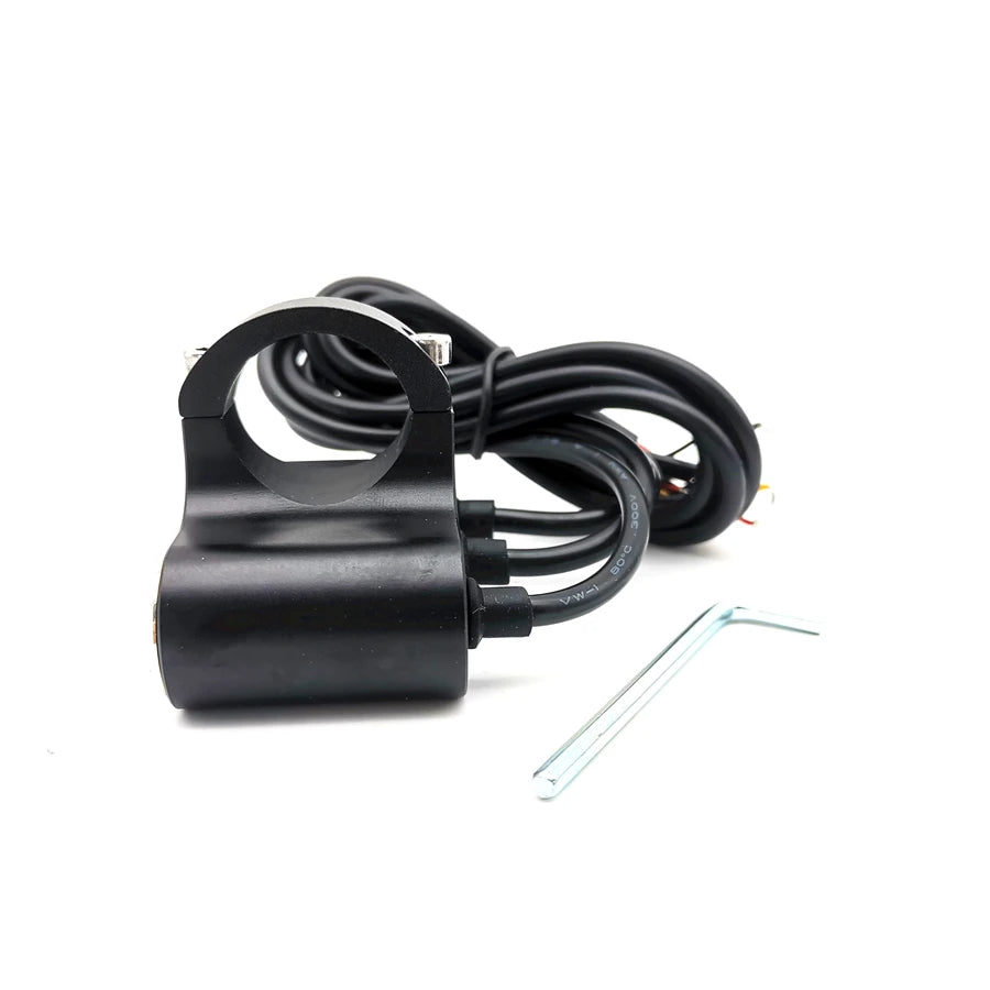 CNC 25MM Motorcycle Handlebar Switch Push+Press Buttons for LED Light Horn Motor