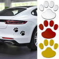 1pair/set 3D Stickers Paw Animal Dog Cat Cool Design Bear Foot Prints Footprint Decal Car