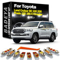 BADEYA LED Interior Map Dome Light Kit For Toyota Land Cruiser 80 100 200 Prado 120 150 FJ