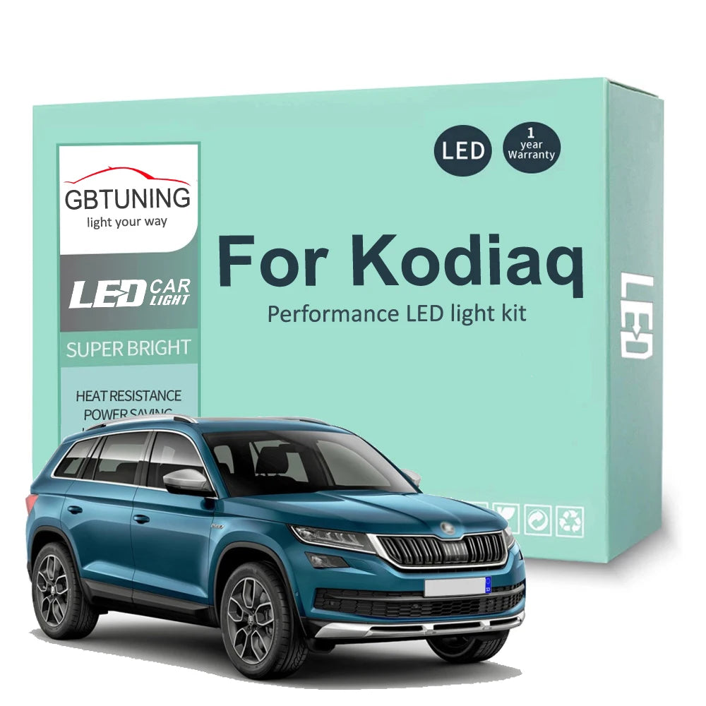 11-Piece LED Interior Light Kit for Skoda Kodiaq - Canbus Error-Free Bulbs | AUTOKITSHOP