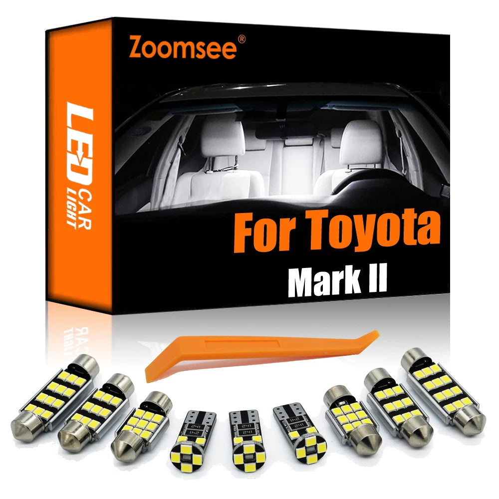LED Interior Light Kit for Toyota Mark II 2 1980- 2001 - Canbus Dome Map Door Trunk Bulbs | AUTOKITSHOP