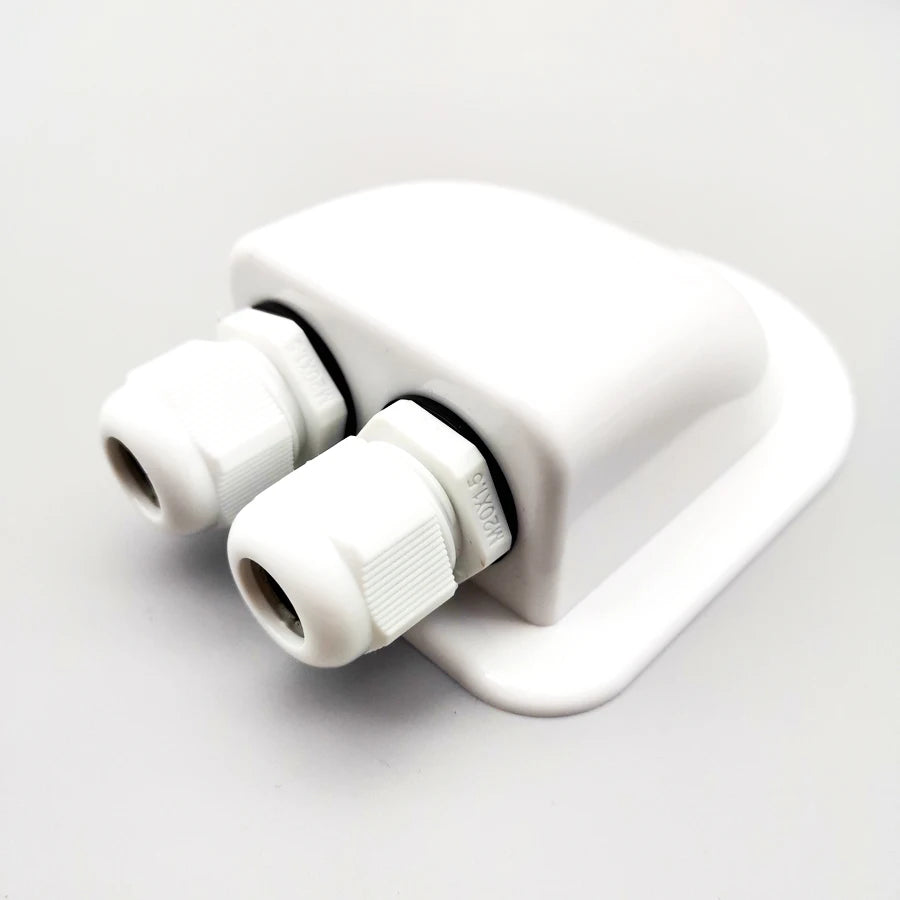 Roof Double Hole Cable Wire Entry Box Solar Panel for Motorhome Camper Boat RV
