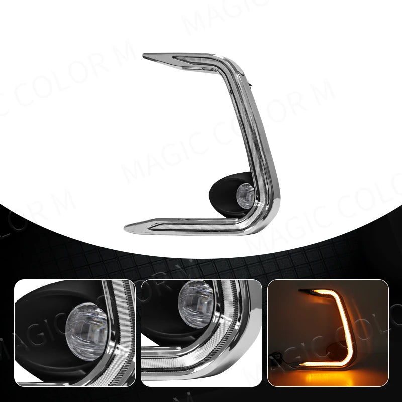 Chrome Trim Day Daytime Running Lights DRL for Toyota Corolla 2021 LED Levin 2019 2020 Fog | AUTOKITSHOP