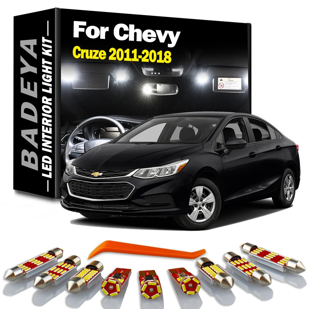 LED Interior Light Kit for Chevrolet 2012-2017 - Canbus Error-Free Interior Bulbs