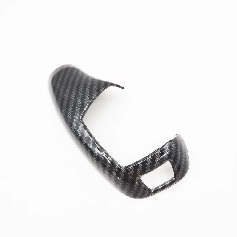 Black Carbon Fiber Look Gear Shifter Trim Cover For BMW 1 3 5 7 Series X3 X4 X5