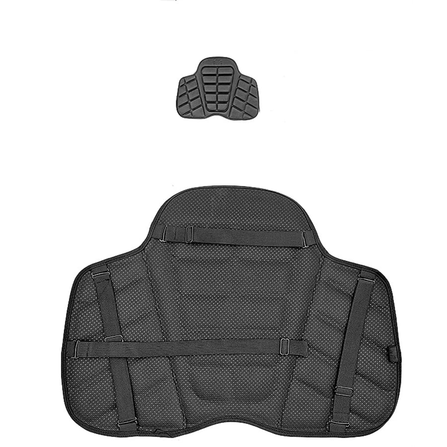Universal Motorcycle Driver Seat Cushion Air Seat Pad Cover Removable Black