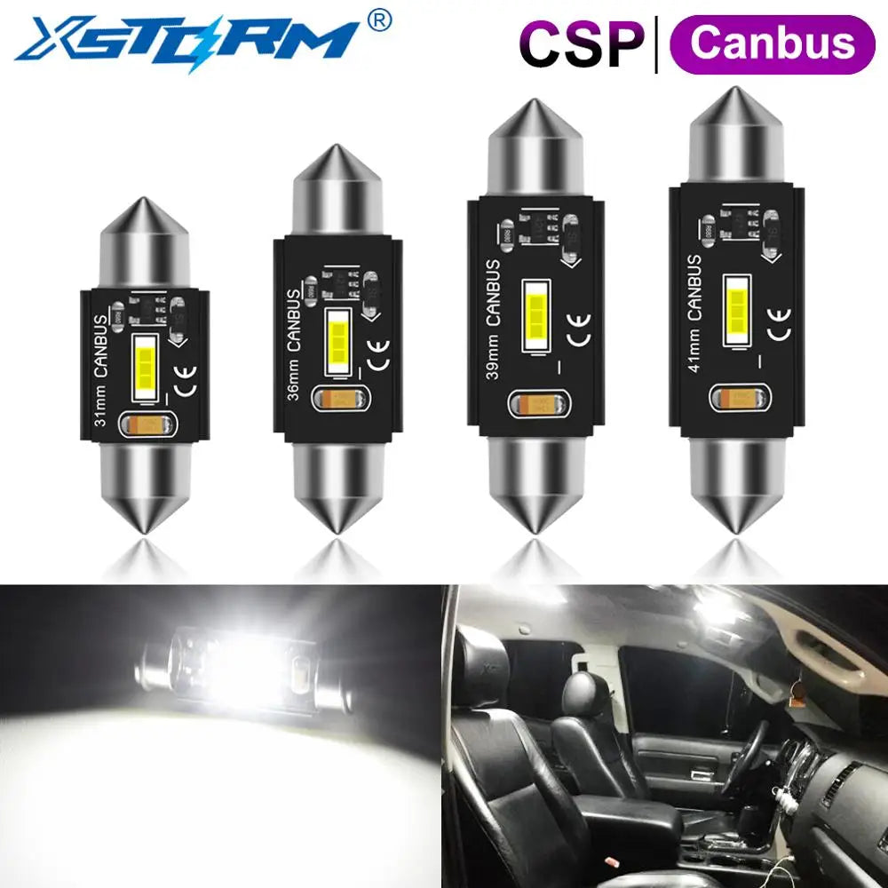 2-Piece LED Interior Light Kit for C10W C5W - Canbus Error-Free Interior Bulbs
