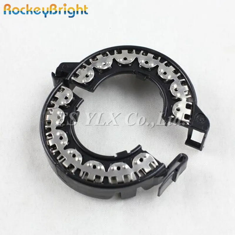 Rockeybright 2pcs D1S D2S Xenon Adapter Holder Metal Black HID Bulb D1S D2S Adapter Holder