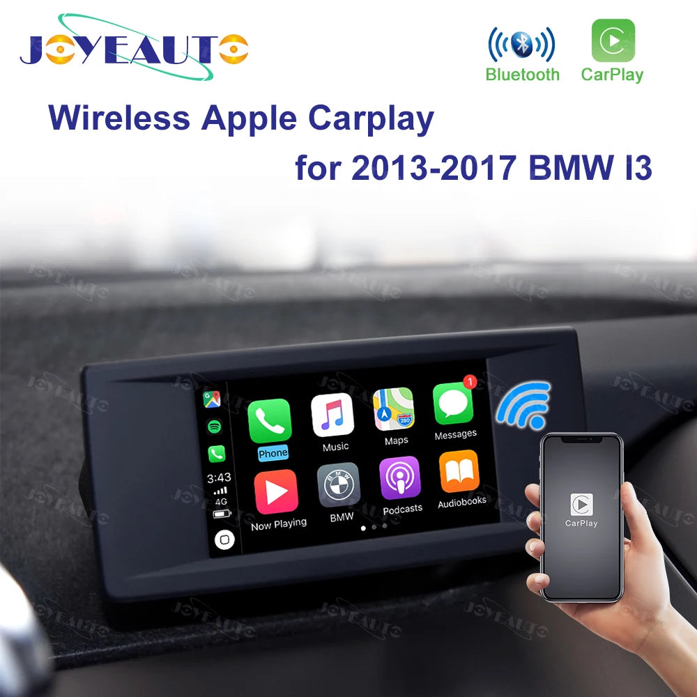 Wireless Apple CarPlay Android Auto Retrofit Module for BMW i3 2013-2017 - Support Reverse Camera