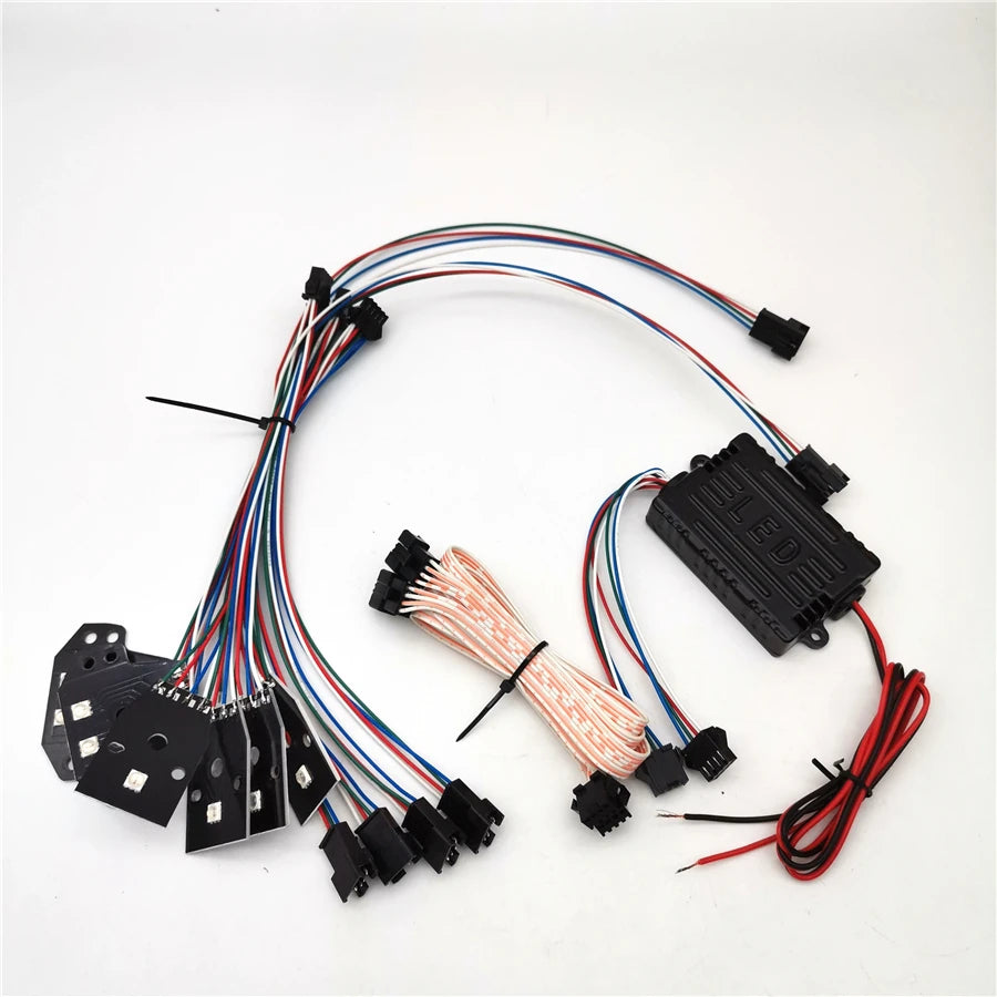 For 15-19 Dodge Charger RGBW LED Halo DRL Board Headlight Bluetooth Control 12V