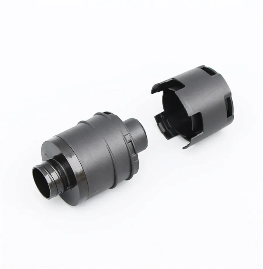 2×25mm Diesel Combustion Auto Heater Air Intake Filter Plastic Black for Webasto/for Ebers