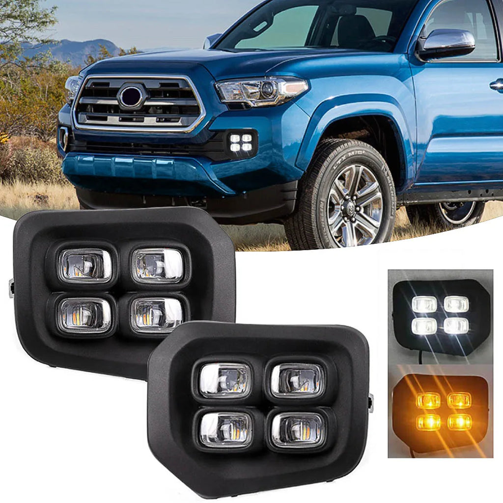 Led Daytime Running Light Fog Lamp for Toyota Tacoma DRL 2016 2017 2018 2019 2020 Bumper D | AUTOKITSHOP