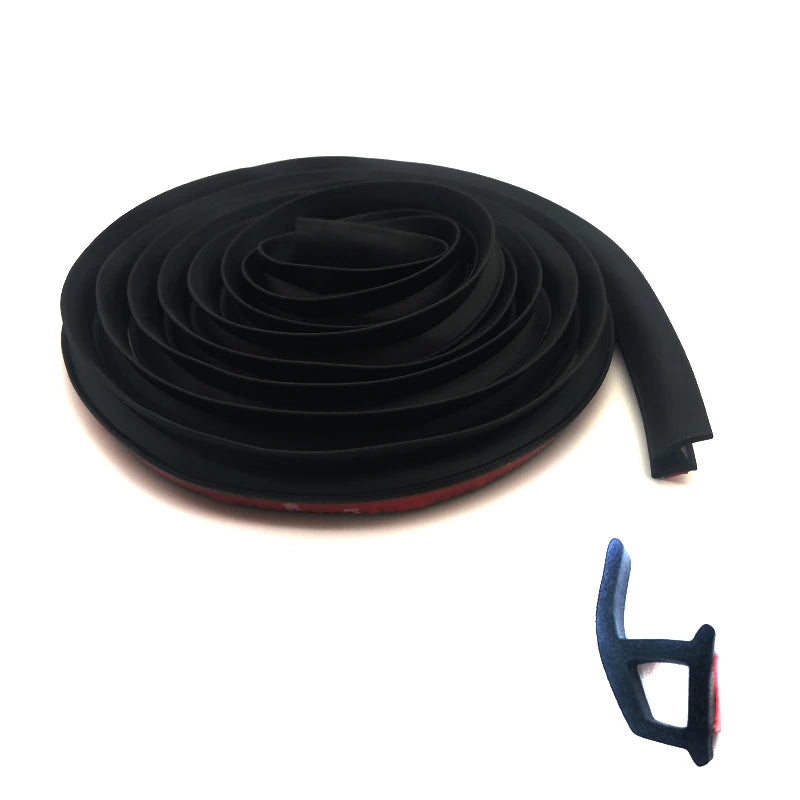 Car Window Door Rubber Seal Weather Strip 4M P-shape Hollow Weatherstrip