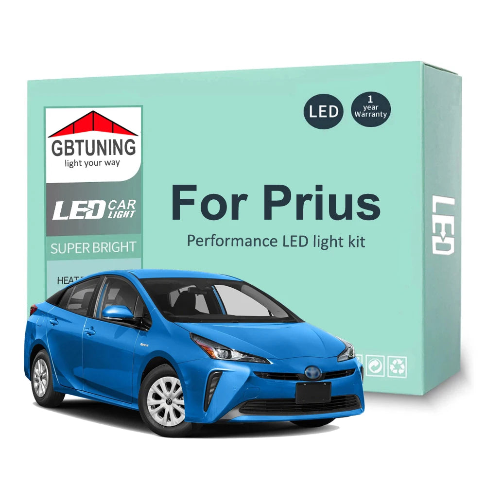 LED Interior Light Kit for Toyota Prius 2001-2018 - Canbus Dome Map Door Trunk Bulbs | AUTOKITSHOP