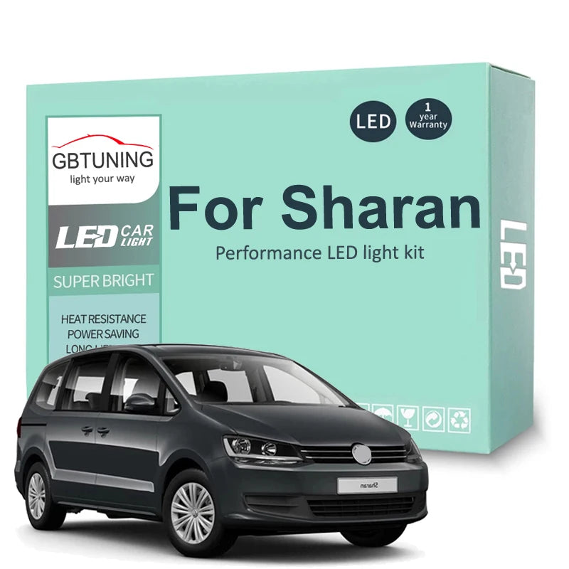 LED Interior Light Kit for Volkswagen VW Sharan 7M 7N 1995-2019 - Canbus Dome Map Door Trunk Bulbs | AUTOKITSHOP