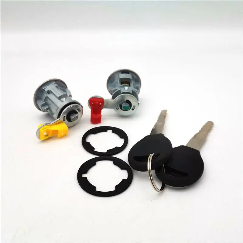 Left+Right Door Lock Cylinder w/Key For Nissan Altima Frontier Pathfinder Xterra