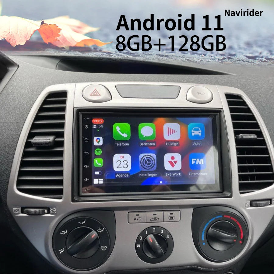 128GB Car Radio Multimedia Video Player For Hyundai I20 2010 2011 Android Stereo 2Din GPS