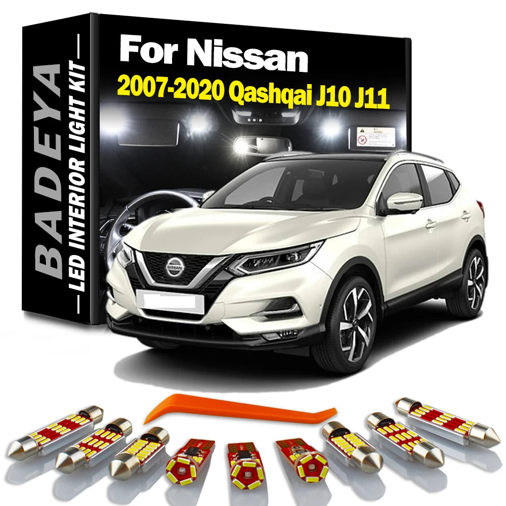 LED Interior Light Kit for Nissan J10 J11 2007-2015 - Canbus Error-Free Interior Bulbs