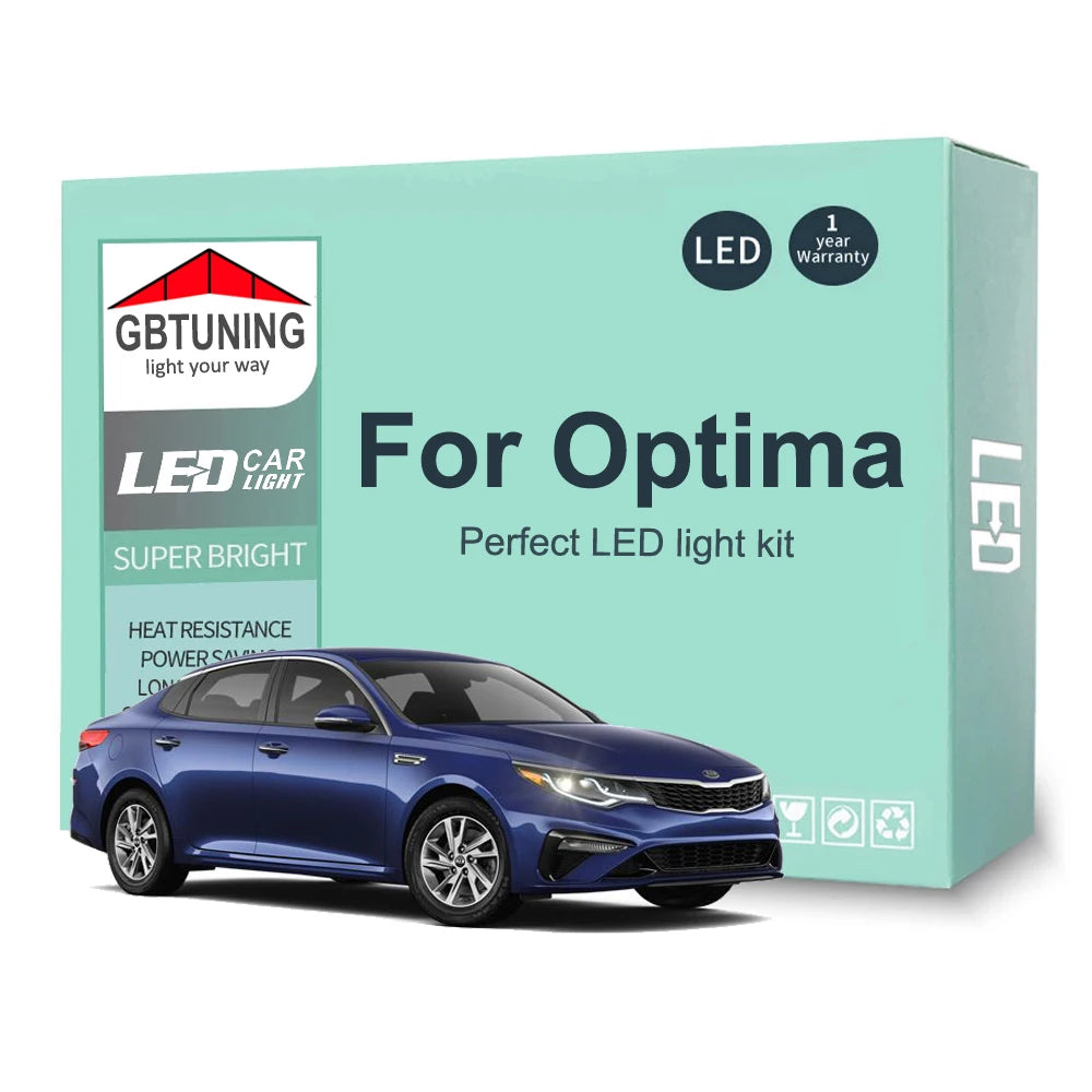 LED Interior Light Kit for KIA Optima K5 Magentis 2000-2016 - Canbus Dome Map Door Trunk Bulbs | AUTOKITSHOP