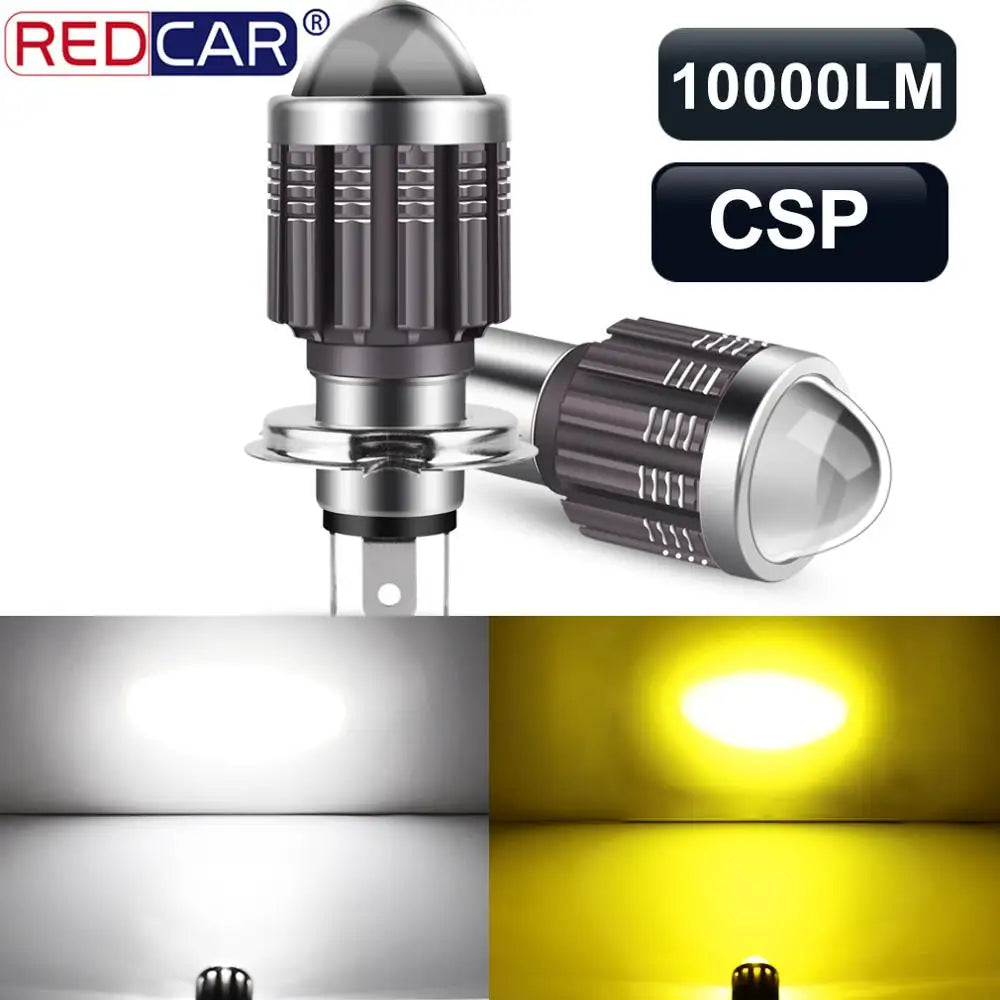 10000LM H4 Led Motorcycle Headlight BA20D H6 P15D Motor Led Bulb CSP Motorbike Head Lamp W