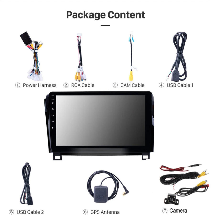 For Toyota Sequoia Tundra 10.1'' Android 8.1 Car Radio Head Unit 2+32GB with Camera