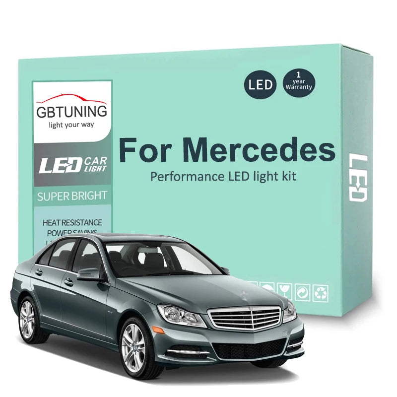 LED Interior Light Kit for Mercedes Benz MB C E S M ML GL Class W203 W204 W210 W211 W212 W220 W221 W163 W164 X164 Car...