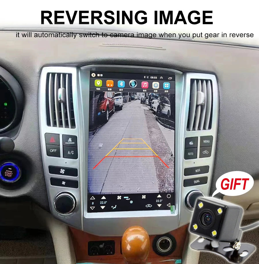 12.1inch Tesla Car Radio Stereo For Lexus RX300 RX330 RX350 Android Auto Multimedia Player