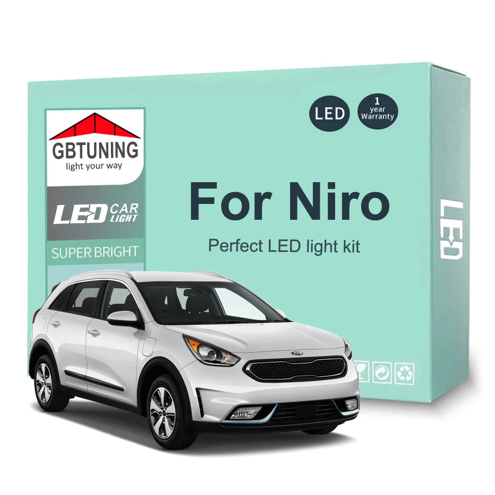 13-Piece LED Interior Light Kit for KIA Niro EV Plug-in - Canbus Error-Free Bulbs | AUTOKITSHOP