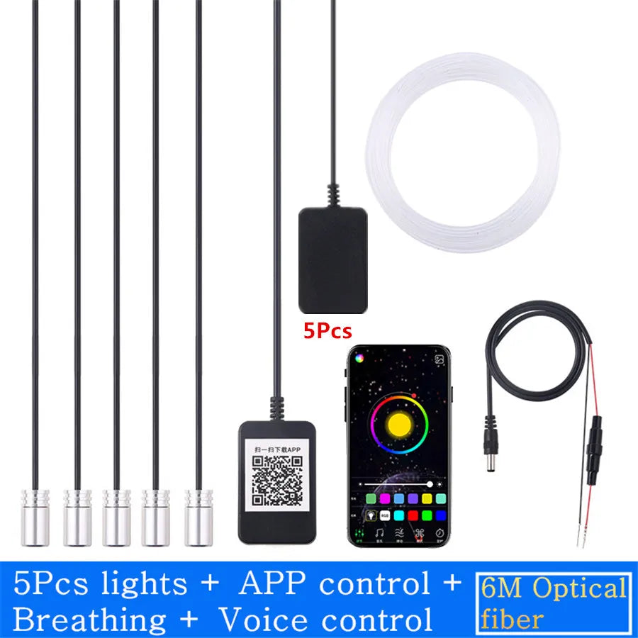 RGB - Ambient Light - App Control - Car Interior Lighting
