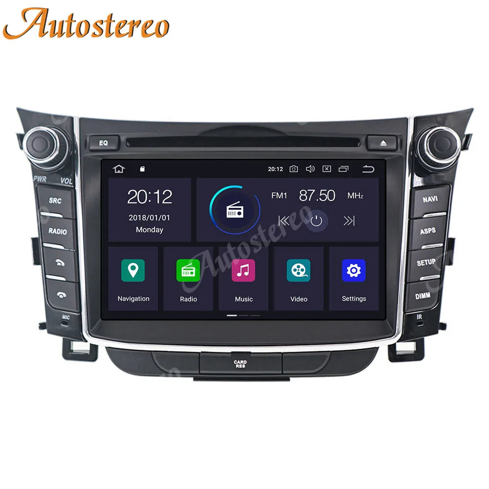 Carplay DSP Android 13 Car GPS Navigation For Hyundai I30 Elantra GT 2012-2016 Multimedia