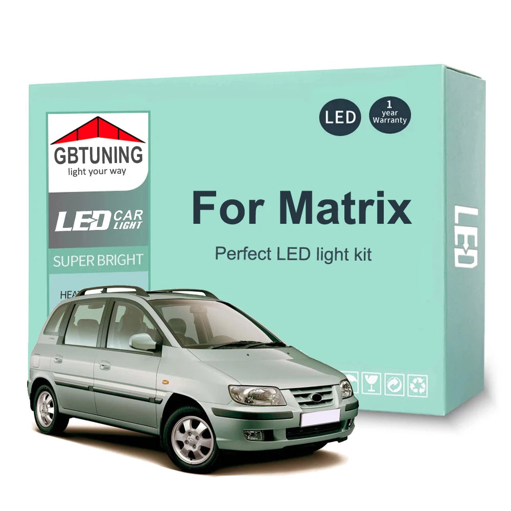 8-Piece LED Interior Light Kit for Hyundai Matrix Lavita 2001-2007 - Canbus Dome Map Door Trunk Bulbs | AUTOKITSHOP