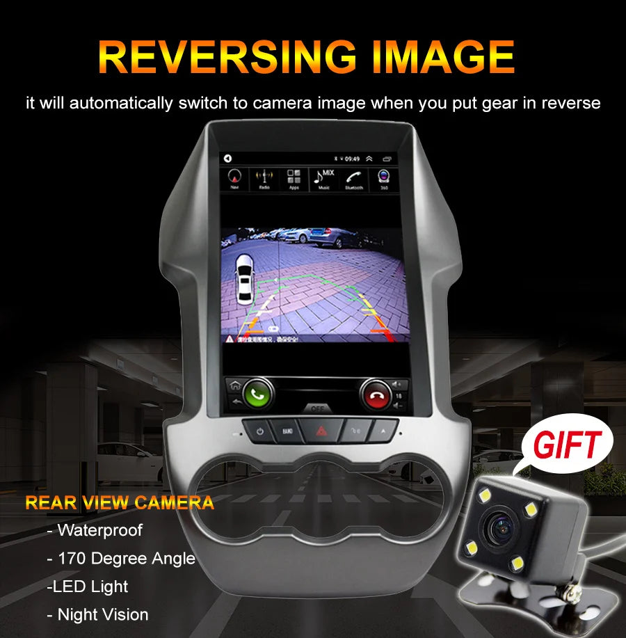 Tesla Style Car Radio usb rds dvd For Ford Ranger F250 Multmedia System Autoradio Android