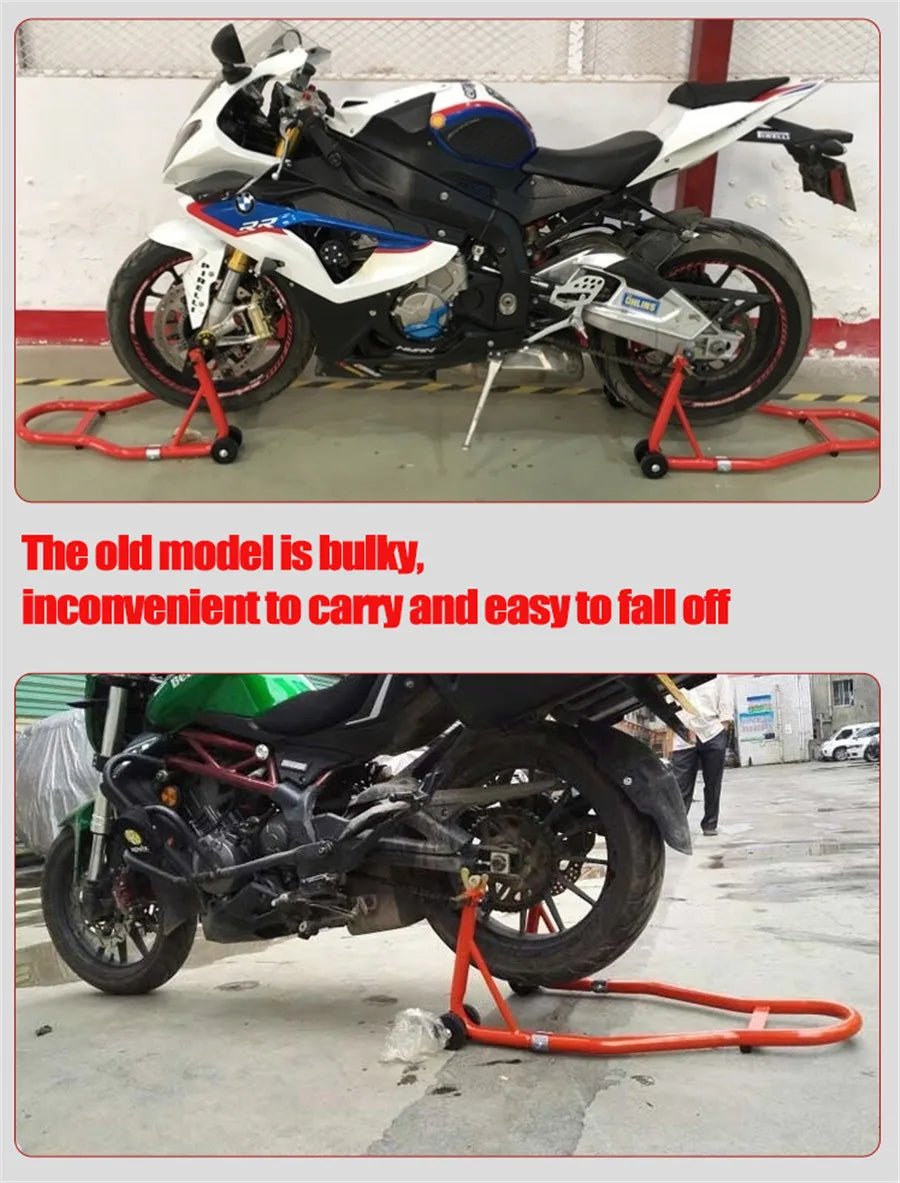Universal Portable Motorcycle Single Front Rear Wheel Bracket Tire Repair Tool