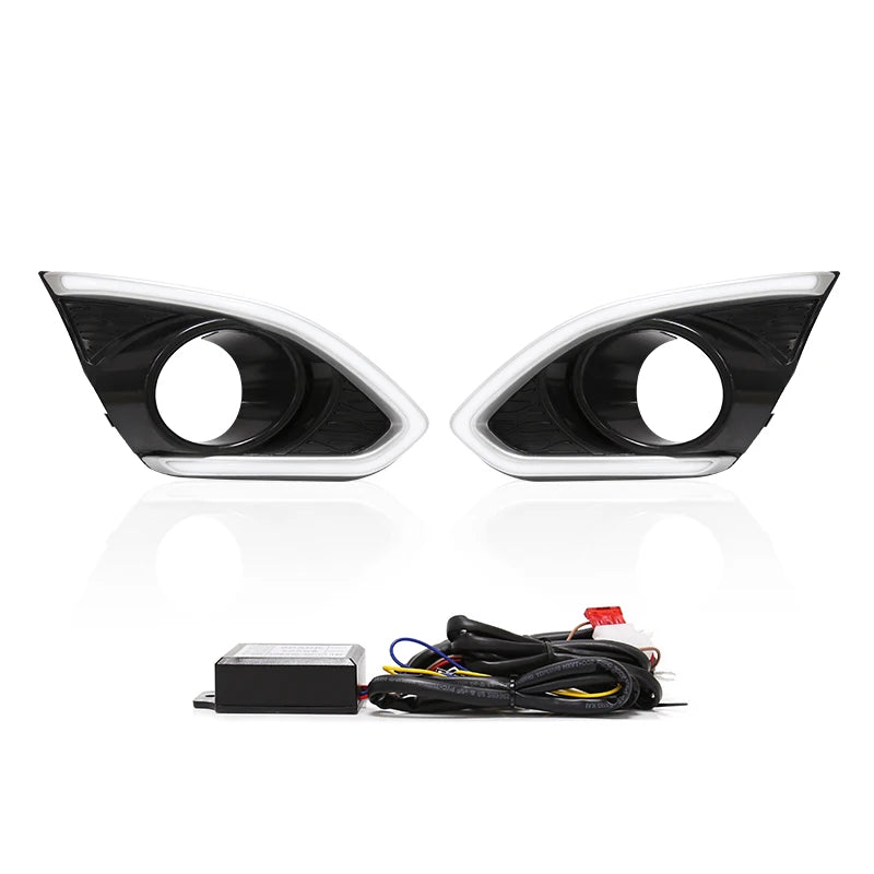For Chevrolet Spark Chevy 2013 2014 2015 DRL Daylight Daytime Running Lights Fog Lamp Bump | AUTOKITSHOP