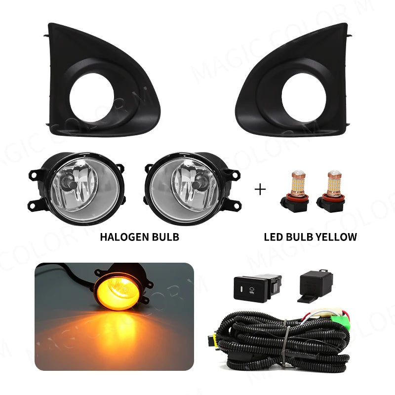 For Toyota AXIO 2013 2014 2015 Driving Light Fog Lamp Car Front Bumper DRL Wires Switch Ha | AUTOKITSHOP