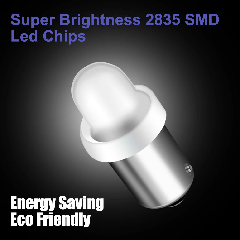 10-Piece LED Interior Light Kit for BA9S T4W H6W - Canbus Error-Free Interior Bulbs