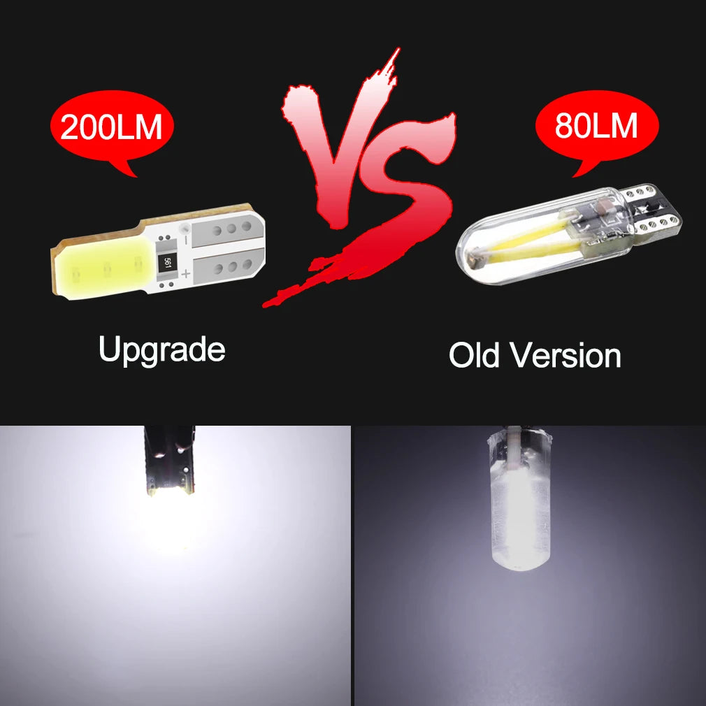 10-Piece LED Interior Light Kit for W5W T10 - Canbus Error-Free Interior Bulbs