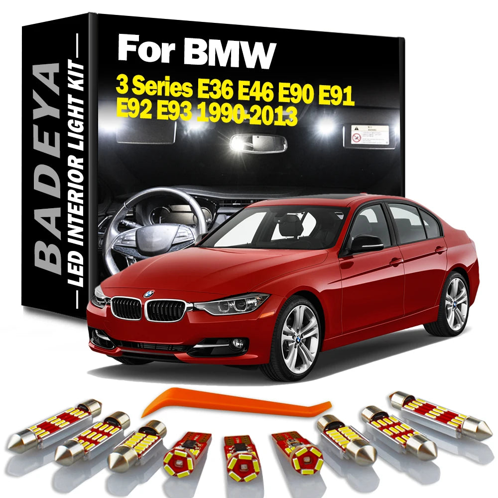 LED Interior Light Kit for BMW E46 E91 E90 - Canbus Error-Free Interior Bulbs
