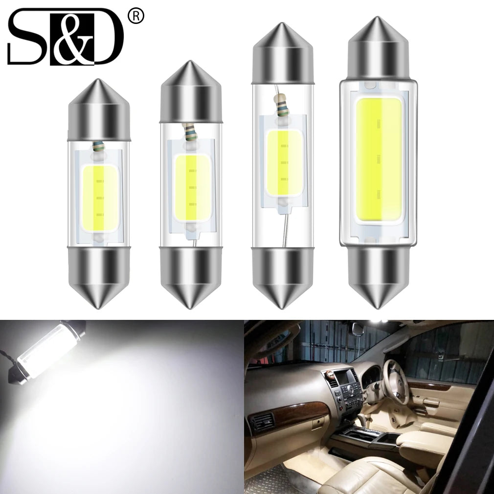 1-Piece LED Interior Light Kit for C10W C5W - Canbus Error-Free Interior Bulbs